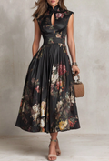 Women's Summer Black Floral