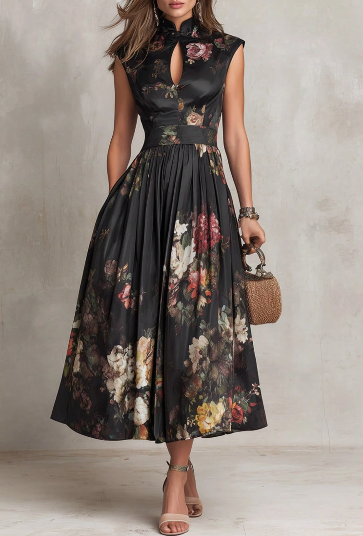 Women's Summer Black Floral